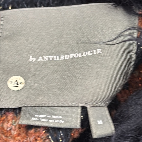 Anthropologie Black and Brown Faux Fur Maxi Sweater - Picture 5 of 7